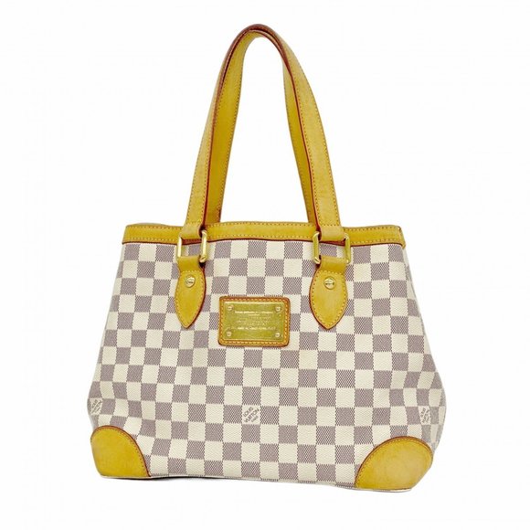 LOUIS VUITTON White Damier Tote Bag - Picture 1 of 13